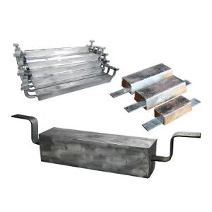 Aluminum sacrificial anodes for storage tanks