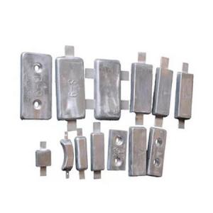 China manufacturer supply zinc alloy sacrificial anode